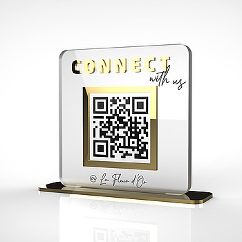 Hochwertiger QR-Code Aufsteller