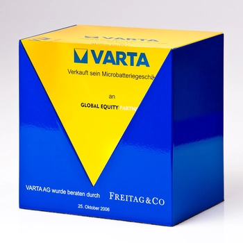 Acrylic tombstone „VARTA“