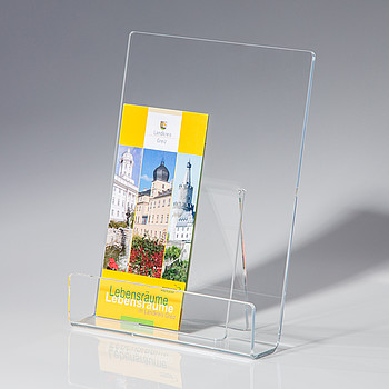 Brochure holder for brochures with paper size 210x297mm
