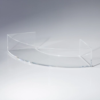 Viertelkreisschütte aus Acrylglas