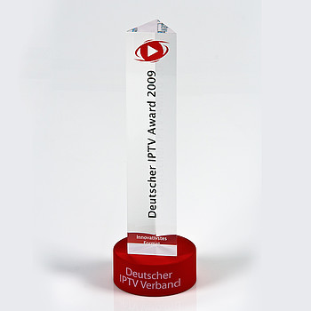 Acrylglas Award „IPTV“
