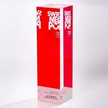 Individual acrylic award „Lenny Kravitz“
