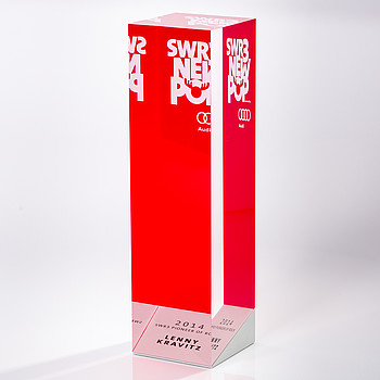 Individual acrylic award „Lenny Kravitz“