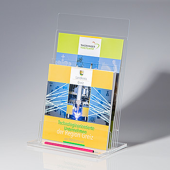 Brochure holder for paper size 210x297mm