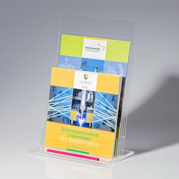 Brochure holder for paper size 210x297mm