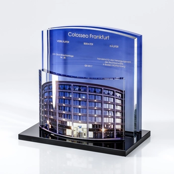 Tombstone made of acrylic glass / Plexiglas "Colosseo Frankfurt"