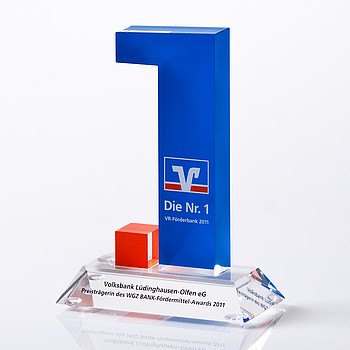 Award aus Acrylglas „Fördermittel“