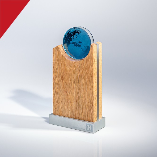 Pokale und Award aus ökologischen Materialien "Hengst Innovation"