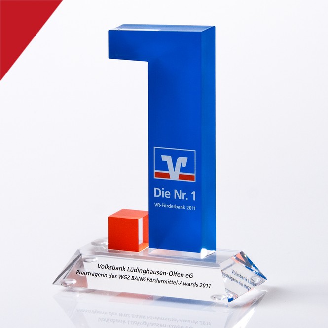 Award aus Acrylglas „Fördermittel“