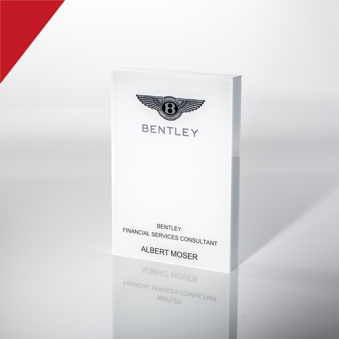 Marken-und Logoaufsteller "Bentley"