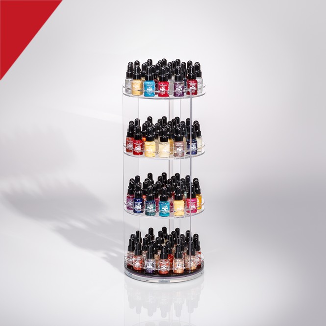 Präsentationsdisplay aus Acrylglas / Plexiglas "Nagellack groß"