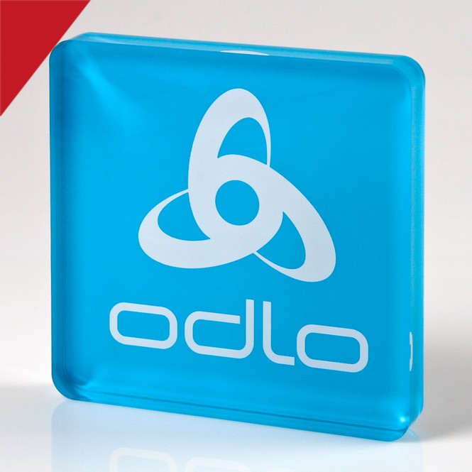 Logoaufsteller „Odlo“